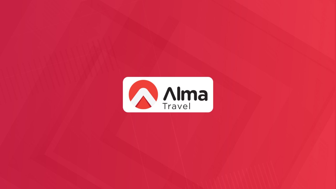 غلاف Company Profile لمشروع Alma Travel